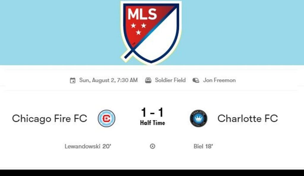 Robert Lewandowski Cetak Gol Penyeimbang Chicago Fire vs Charlotte FC