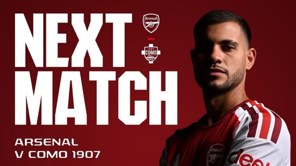 Arsenal Uji Kekuatan Lawan Como Jelang Laga Community Shield