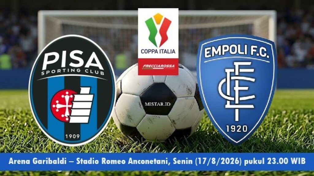 Pisa Tantang Empoli pada Laga Coppa Italia di Cetilar Arena
