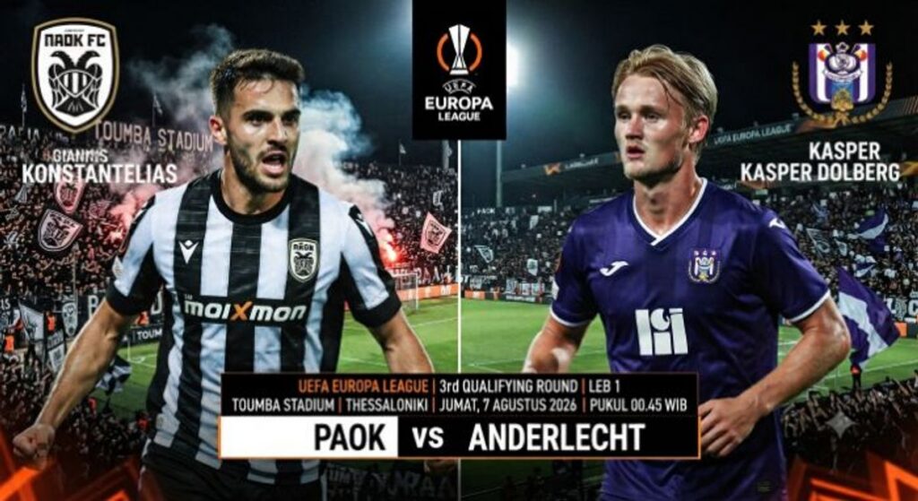 PAOK Jamu Anderlecht di Putaran Tiga Kualifikasi Liga Europa