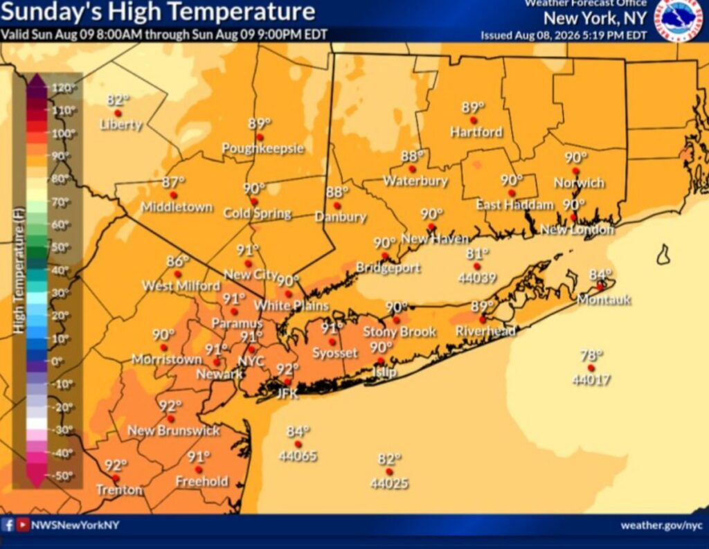 Gelombang Panas dan Cuaca Ekstrem Terjang Wilayah New York