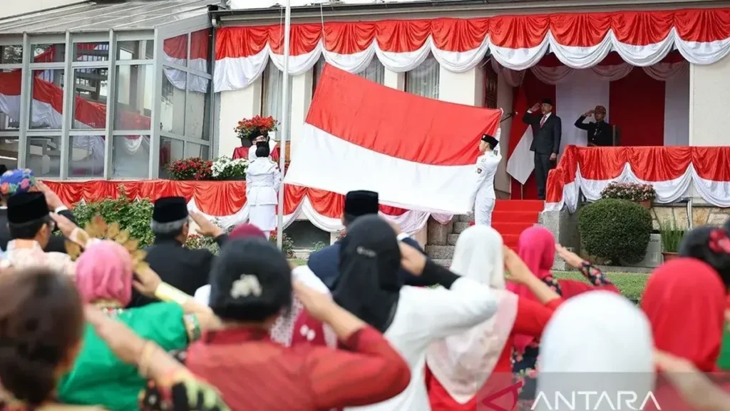 Perwakilan RI di Luar Negeri Gelar Upacara HUT ke 81 RI