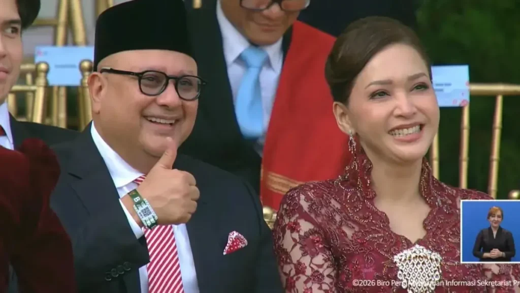 Ahmad Dhani dan Maia Estianty Hadiri Upacara HUT ke-81 RI