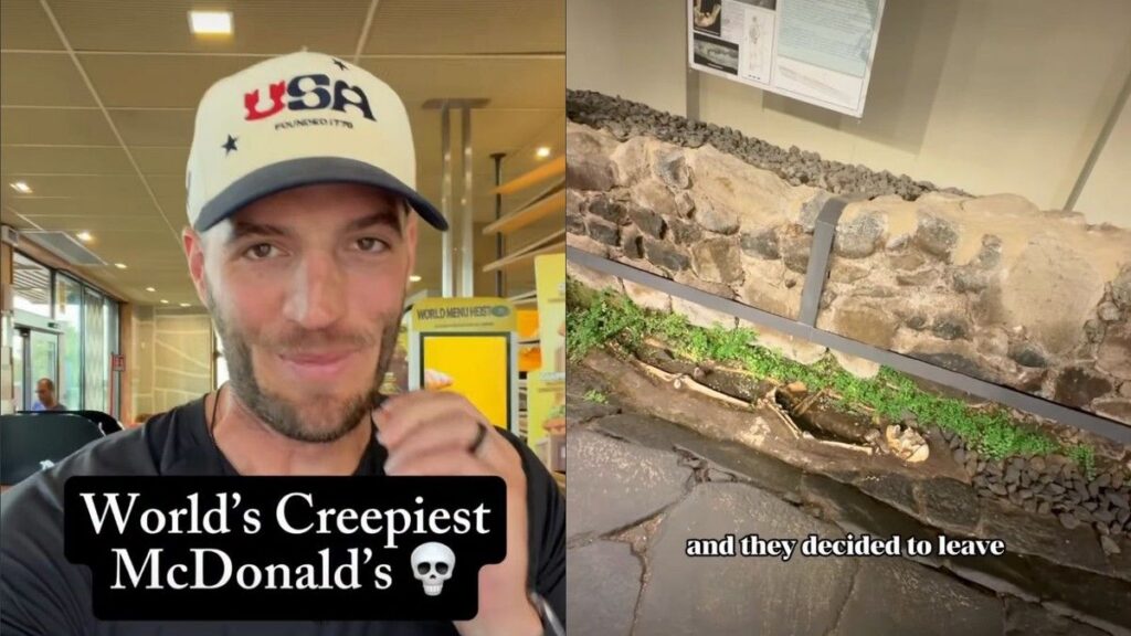 Gerai McDonalds Italia Pamerkan Situs Arkeologi dan Kerangka Kuno