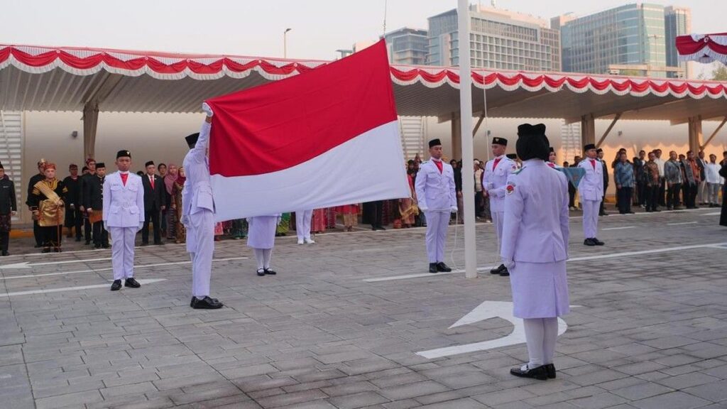 KBRI Abu Dhabi Gelar Upacara HUT ke-81 RI dengan Pakaian Adat Nusantara