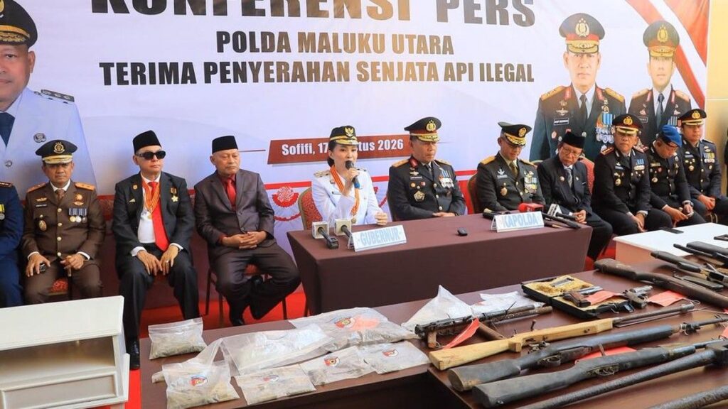 Polda Malut Terima 16 Senpi Ilegal dari Masyarakat