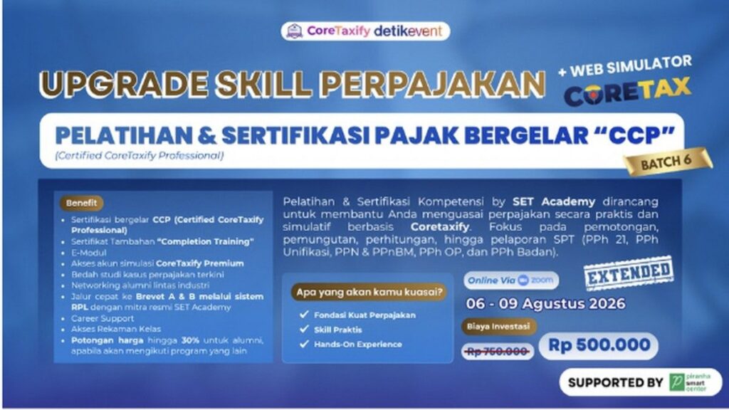 Pelatihan dan Sertifikasi Coretaxify untuk Staf Pajak