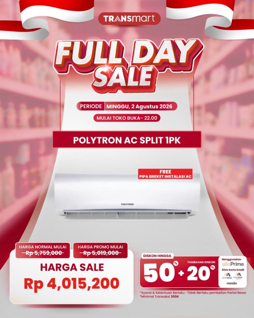 Transmart Gelar Diskon Besar untuk AC dan Produk Rumah Tangga
