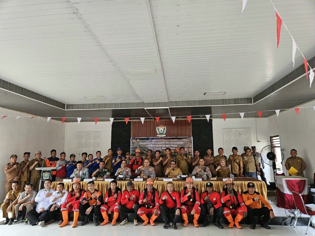 Polres Muara Enim Perkuat Mitigasi Karhutla di Sungai Rotan
