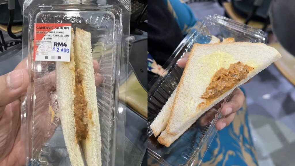 Pelanggan Malaysia Kecewa Beli Sandwich Sarden Minim Isian