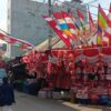 Pedagang Bendera di Jatinegara Keluhkan Penjualan Sepi