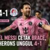 Lionel Messi Cetak Dua Gol Inter Miami Menang Babak Pertama