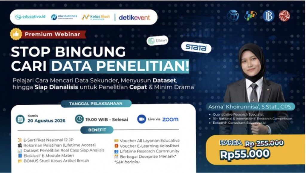 Strategi Efektif Menyusun Dataset Skripsi Lewat Webinar Data Sekunder