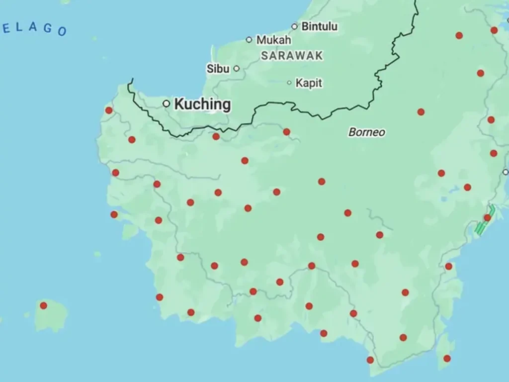 Google Maps Tampilkan Sebaran Indikator Kebakaran di Kalimantan