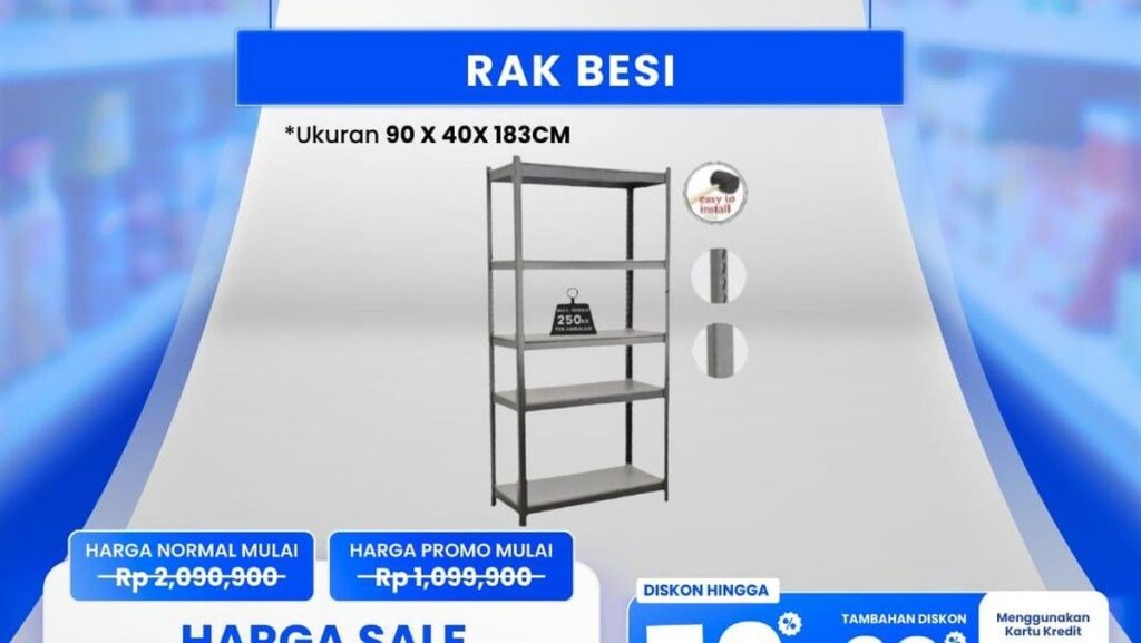 Diskon Rak Besi Transmart Full Day Sale Tembus Rp 1,2 Juta