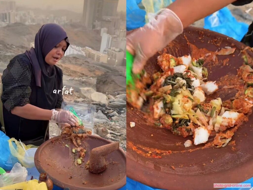 Penjual Gado-Gado Khas Indonesia Buka Lapak di Jabal Khandamah Makkah