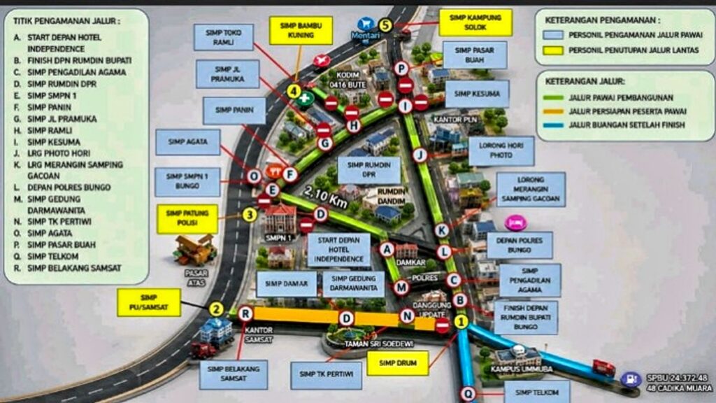 Pemkab Bungo Matangkan Rekayasa Jalur Pawai Kemerdekaan RI Ke 81
