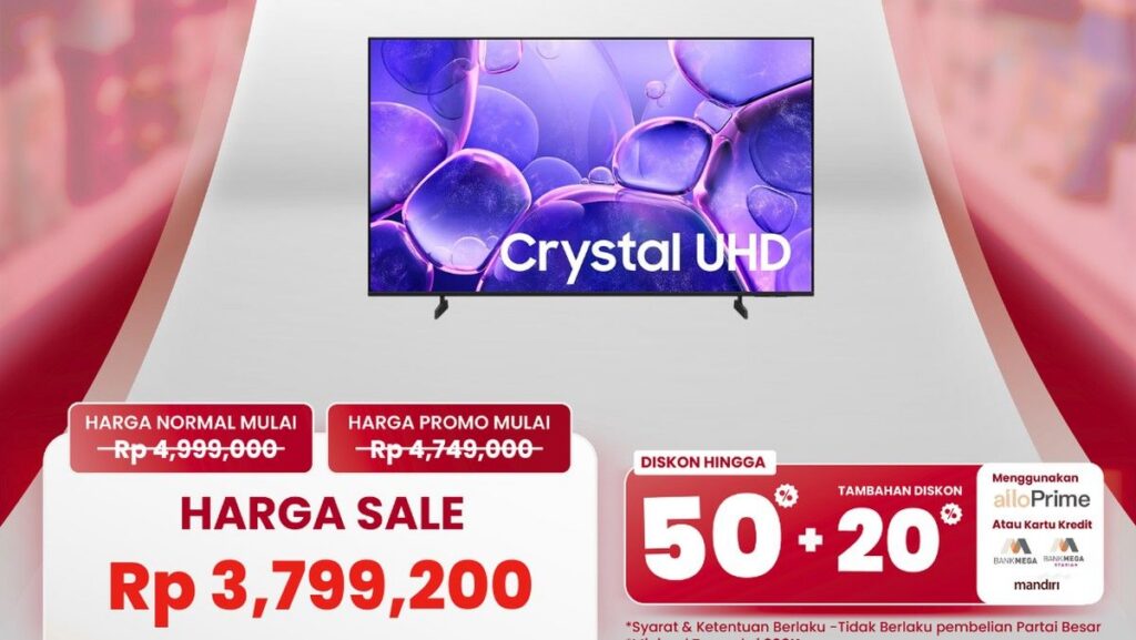 Diskon TV LED Smart 43 Inci di Transmart Full Day Sale 16 Agustus 2026