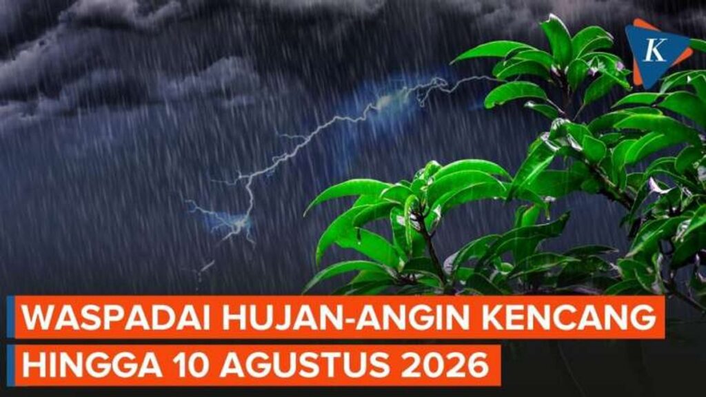 BMKG Peringatkan Hujan Lebat dan Angin Kencang di Beberapa Wilayah RI