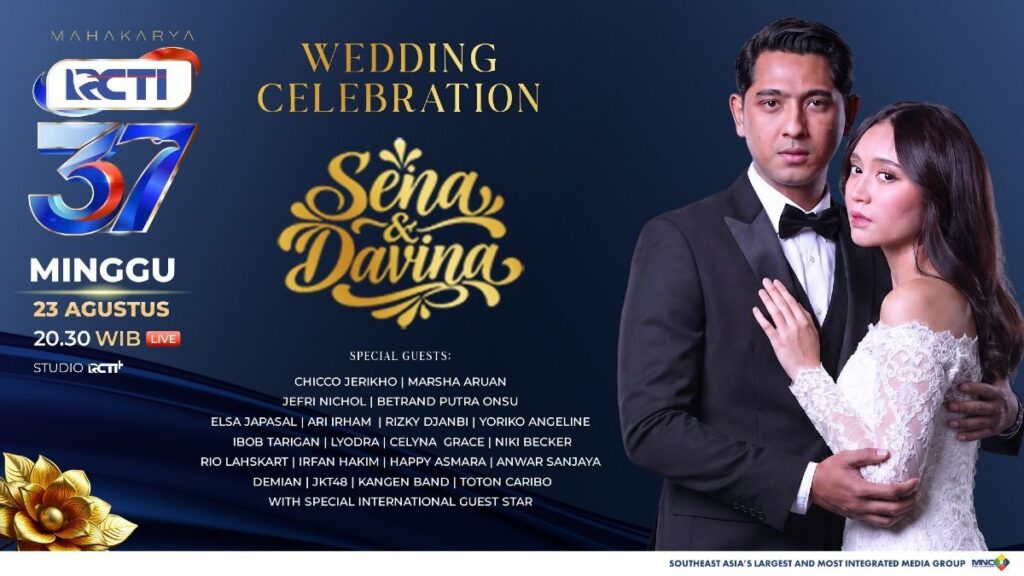RCTI menggelar HUT ke-37 dengan Wedding Celebration Sena Davina