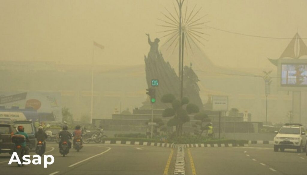 Asap Karhutla dari Jambi Mengganggu Wilayah Kampar di Riau