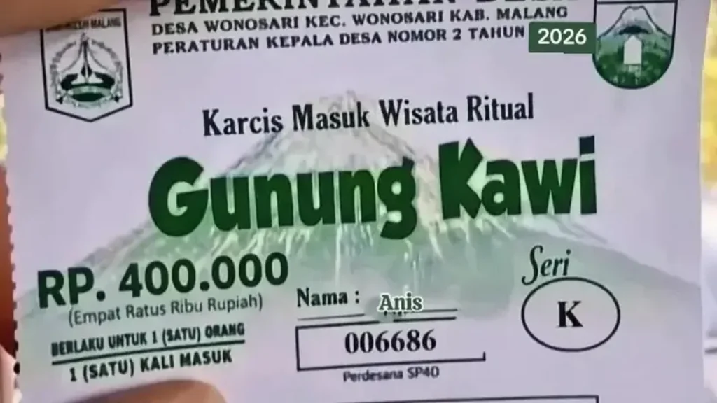Camat Wonosari Pastikan Tiket Gunung Kawi Rp 400 Ribu Hoaks