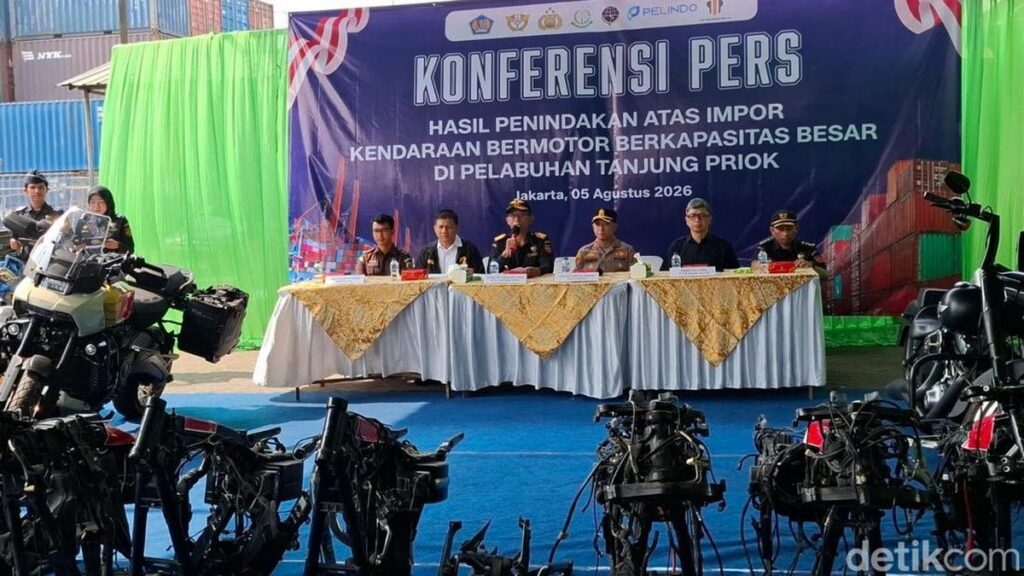Bea Cukai Tanjung Priok Gagalkan Penyelundupan Motor Harley-Davidson