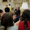 Donald Trump Tembak Pertanyaan Wartawan Soal Kim Jong Un di Gedung Putih