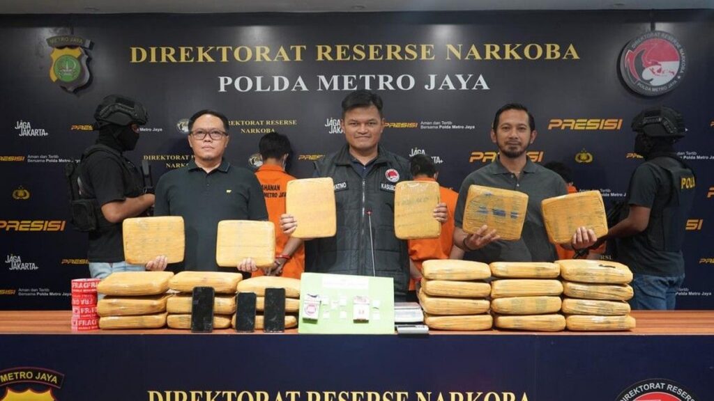 Polda Metro Jaya Sita 27,96 Kilogram Ganja di Jakarta Timur