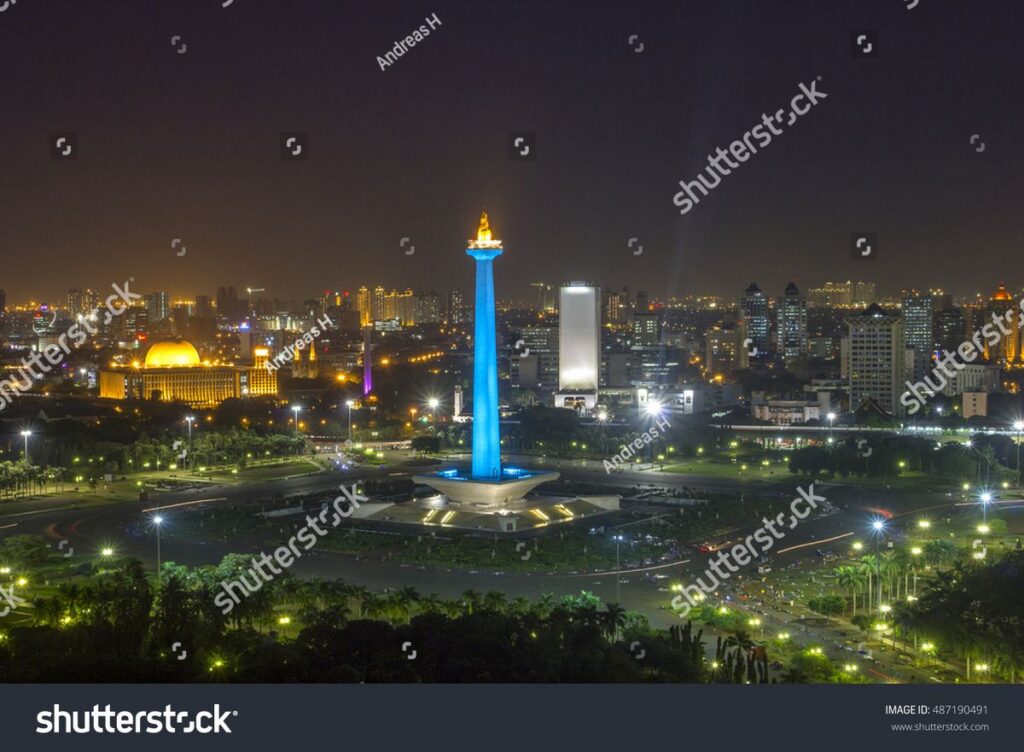 Kawasan Monas Bersolek Menyambut Peringatan HUT RI Ke 81