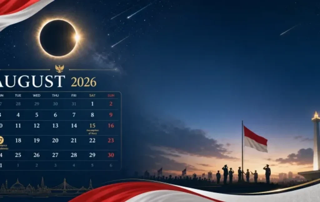 Pemerintah Tetapkan Hari Besar dan Fenomena Langit di Agustus 2026