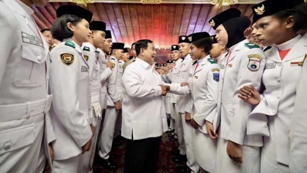 Prabowo Subianto Apresiasi Petugas Upacara HUT ke-81 RI