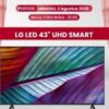 Diskon LG Smart TV 43 Inch di Transmart Full Day Sale 2 Agustus 2026