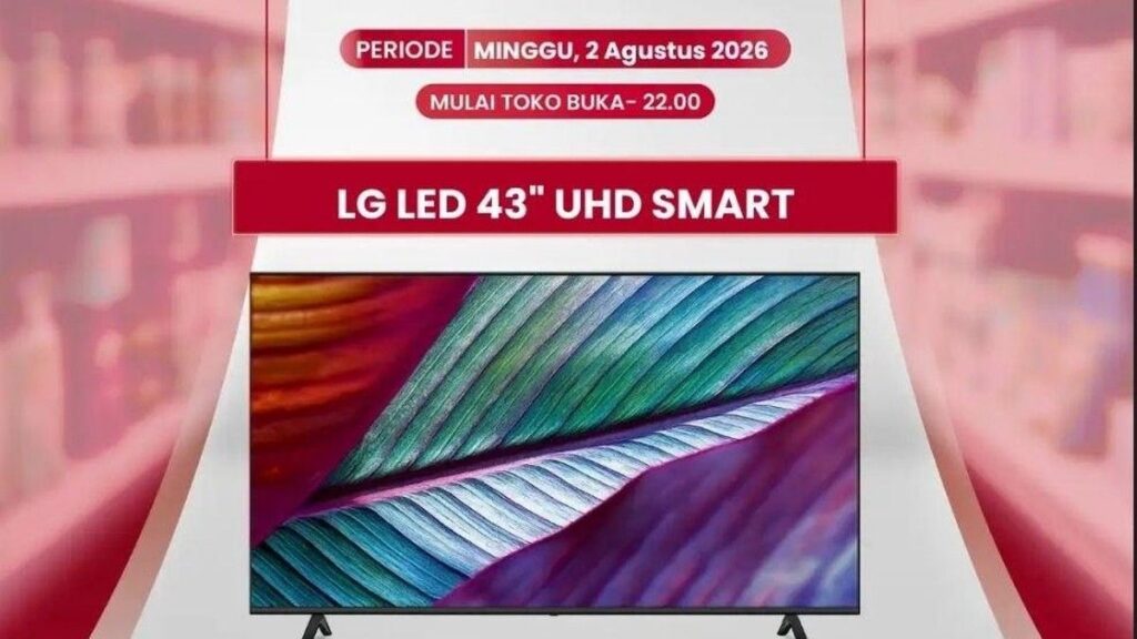 Diskon LG Smart TV 43 Inch di Transmart Full Day Sale 2 Agustus 2026