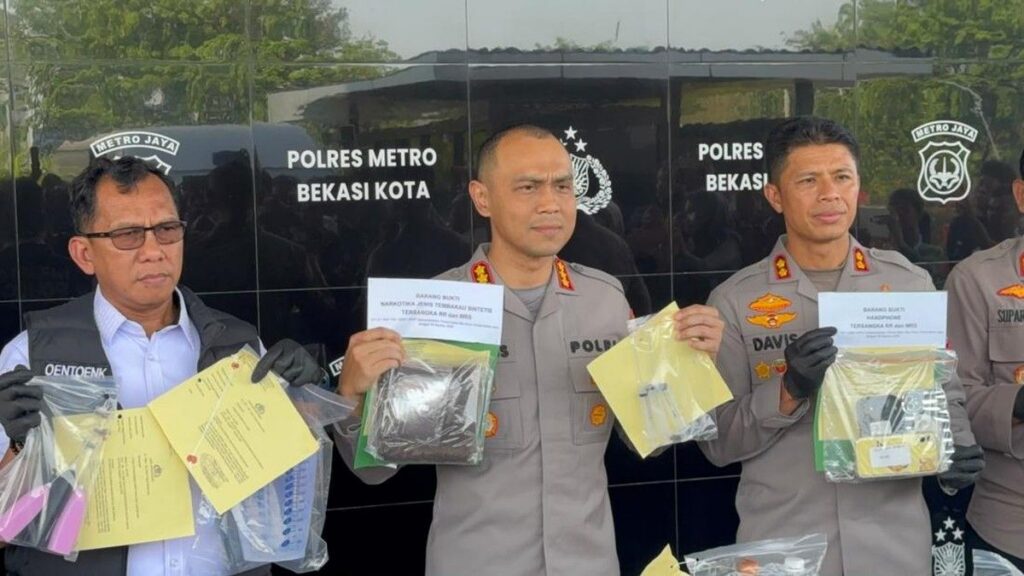 Polres Metro Bekasi Kota Ungkap 99 Kasus Narkoba dan Obat Keras