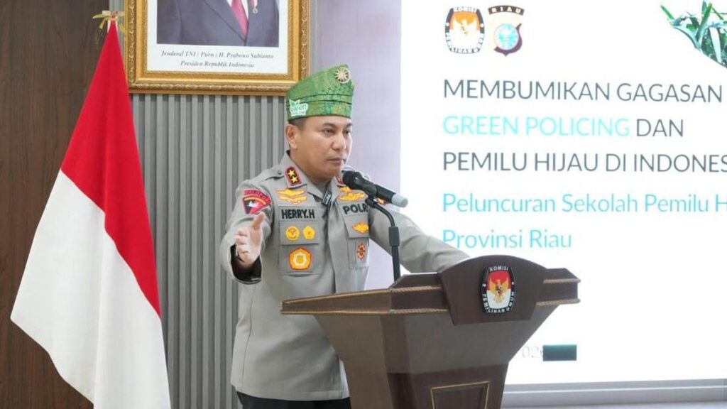 Kapolda Riau dukung Sekolah Pemilu Hijau di KPU Riau