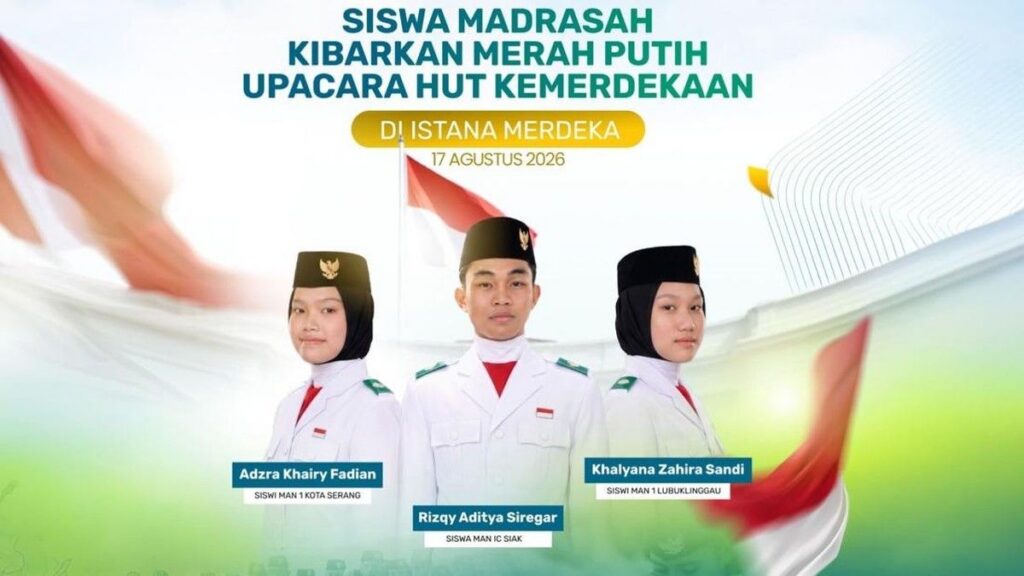 Tiga Siswa Madrasah Terpilih Jadi Anggota Paskibraka Pusat 2026